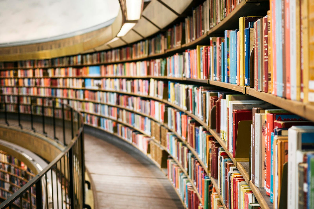 Books on a shelf